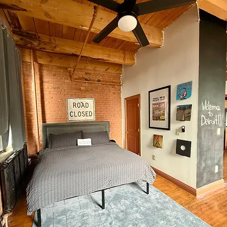 420 Friendly King Suite Downtown Loft Free Parking & Wifi Detroit Exterior photo