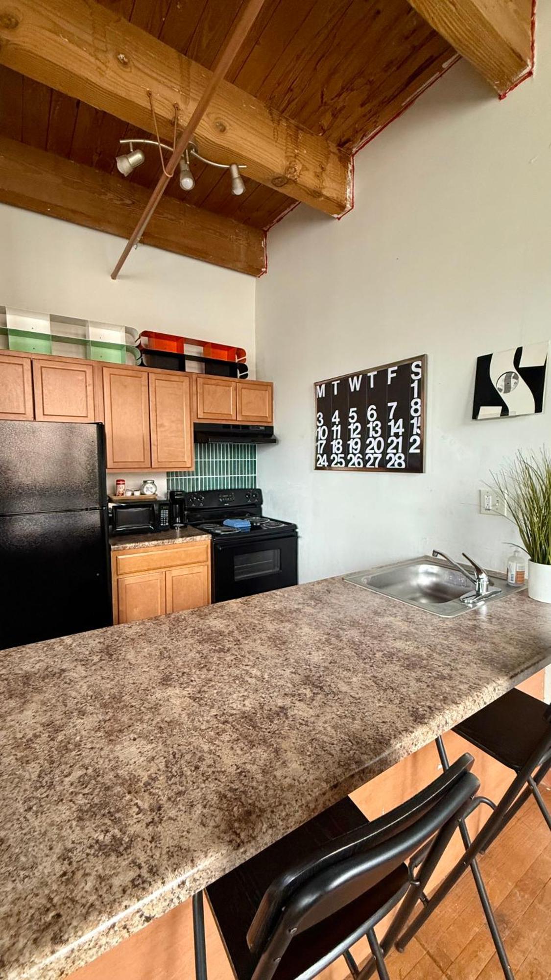 420 Friendly King Downtown Loft Free Parking & Wifi